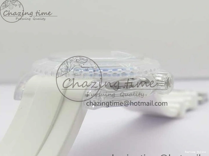 1219 Submariner Phantomlab Transparent KZF Best Edition Blue Fruit Dial on White Rubber Strap VR Classic 2563